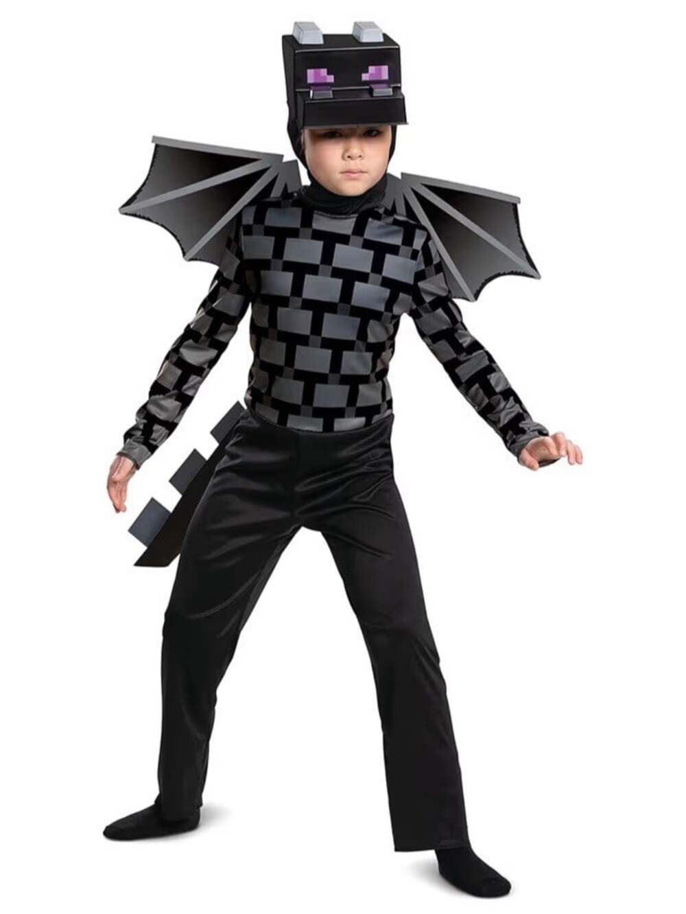 Minecraft Ender Dragon Complete Child Costume Disguise Medium 7-8 Halloween READ